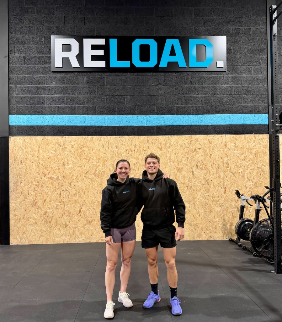 RELOAD coaches Sian and Jack in the gym